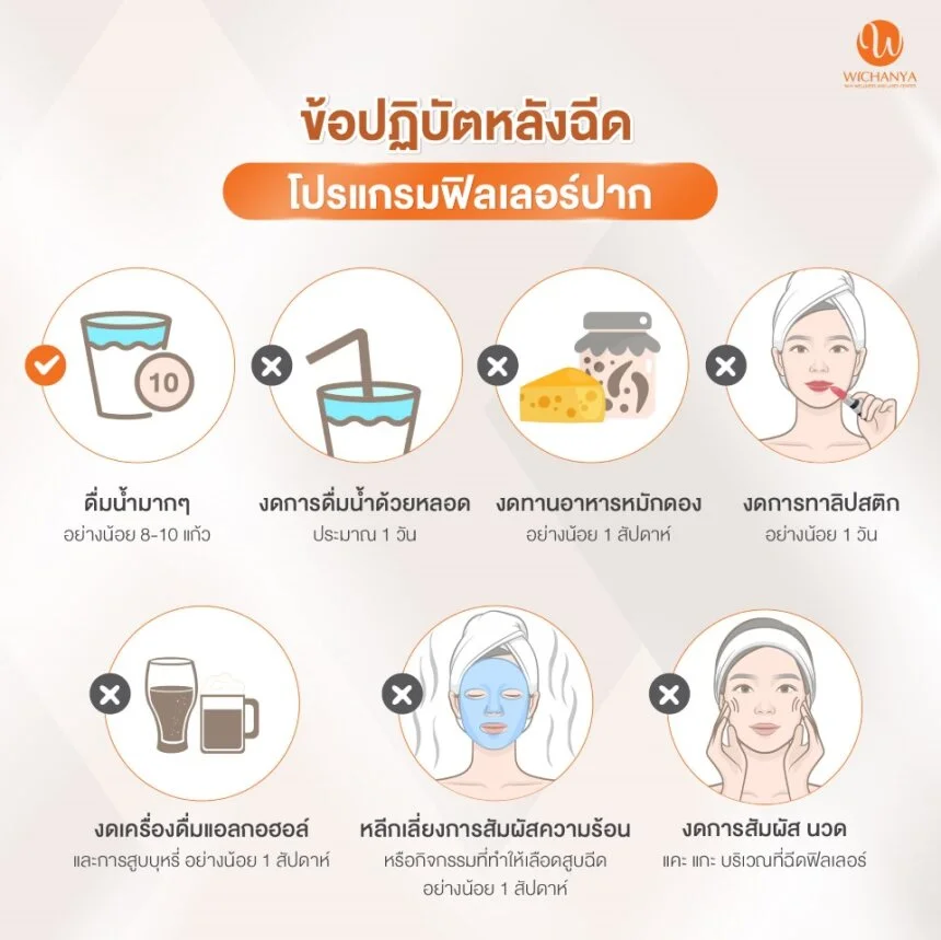 ข้อปฏิบัติหลังการฉีดฟิลเลอร์